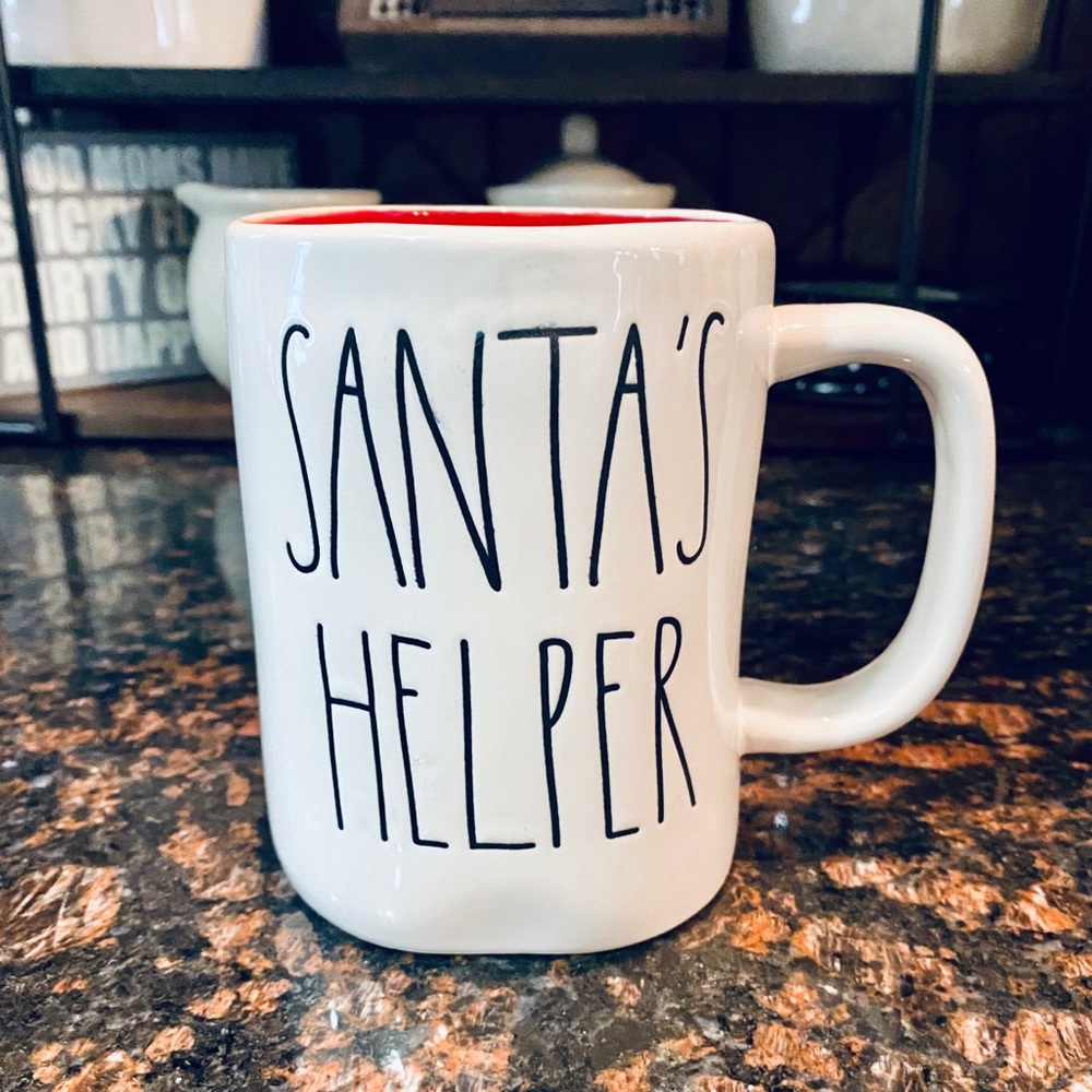 Rae Dunn SANTA’S HELPER mug